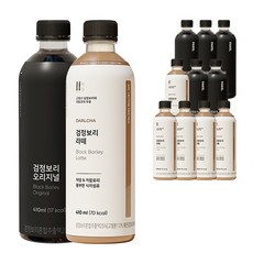 DARLCHA 拿鐵咖啡風味黑麥飲 410ml 6入+原味咖啡風味黑麥飲 410ml 6入, 1套