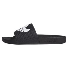 adidas 愛迪達 男女款 SHMOOFOIL SLIDE 運動拖鞋 FY6849, 黑色 + 白色, 9號