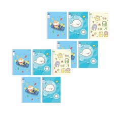 Morning Glory Chaeum系列 國小1-2年級 線圈國語10格筆記本 5入組, A, 2組