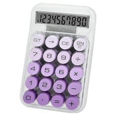 쿠쏘 투명 탁상용 계산기, 퍼플 819pro, 1개