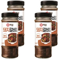 CJ BEKSUL 白雪 韓式豬排骨醬, 500g, 4個