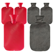 Parsh雙面梳熱裝水袋2L隨機發貨+棉跨度蓋木炭, 3組