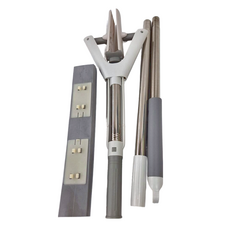 U-mop 強勁對折擠水膠棉拖把 桿 + 膠棉頭, 1組