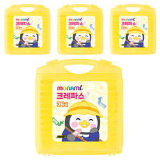 모나미 펭수 크레파스 세트, 24색, 4세트