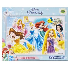 HUNDRED PICTURES 百耘圖 Disney Princess 公主拼圖 尺寸: 260x380mm 3歲+, 公主 多色, 300片, 1盒