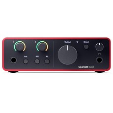 Focusrite Scarlett Solo 第四代 擴大機 音訊介面, 混合色, Scarlett Solo 4th Gen