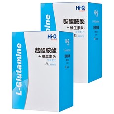 Hi-Q 中華海洋生技 麩醯胺酸 + 維生素D3 粉劑型 30包, 300g, 2個