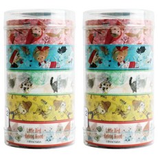 Kumhong 新知加藤紙膠帶 5入組 15mm*6m, 混色, 2組