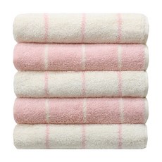 소프트터치 선염 하프 앤 미니멀 호텔 수건 200g 40수 코마사, 핑크(미니멀), 5개