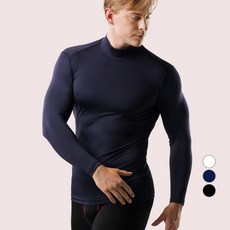 아르메데스 남성용 기모 발열내의 터틀넥 상의 AR-25