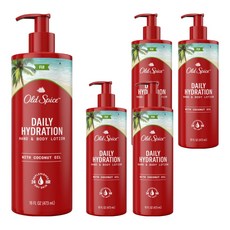 올드스파이스 데일리 하이드레이션 핸드 앤 바디로션 위드 코코넛오일, 473ml, 5개