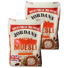 JORDANS 果乾堅果什錦麥片, 1kg, 2包