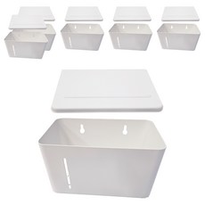 i LIFE 含蓋雙層衛生紙架, 白色, 20cm*12.2cm*11.5cm, 6個