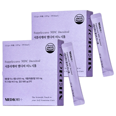 메디온 정품 서플리케어 엠디씨 이노시톨 4000mg 엽산 비타민B 153g, 30포, 2박스 30포, 2박스