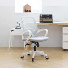 린백 베이직 메쉬 의자 CP11MW, 라이트그레이