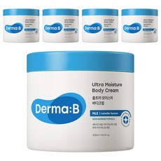 Derma B 超保濕潤膚霜 香草香, 430ml, 5罐