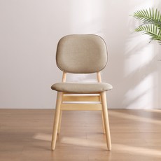 린백 인테리어 원목 식탁의자 LB22K, 베이지, 2개