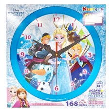 HUNDRED PICTURES 百耘圖 Frozen 冰雪奇緣 時鐘拼圖 14歲以上, 168片, 1盒