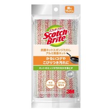 3M Scotch-Brite 百利 抗菌鋁網海綿菜瓜布, 顏色隨機, 1個