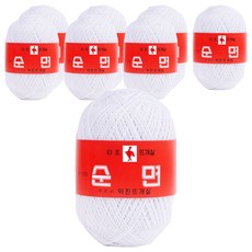 TajoDdeugesil 30支棉鴕鳥針織紗毛線, 101號, 8球