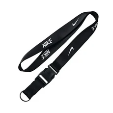 NIKE 耐吉 多功能 掛帶 證件帶 手機掛繩, 黑色, 1條