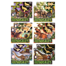 恐龍化石挖掘體驗組玩具 6件組 隨機出貨, 2套