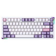 몬스타기어스텔라75풀알루미늄VIA폰태블릿블루투스단축키조약돌유무선키보드 더바다소금퍼플나비, 화이트, STELLA75, 제조사축