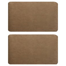 除塵蹭蹭地墊 進門地墊 居家地墊 深灰/ 駝色, 40 x 60cm, 2入