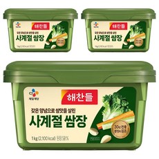 해찬들 사계절 쌈장, 1kg, 3개