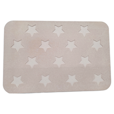 收納王妃 珪藻土地墊 日系星星 60 x 39 x 0.9cm, 粉色, 1個