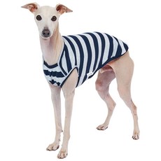 LuckyPetter 狗狗基本款條紋無袖上衣, 灰色 + 海軍藍, 1個