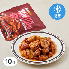 네네치킨 네꼬닭 저당 한입 닭다리살 숯불바베큐맛 (냉동), 100g, 10개