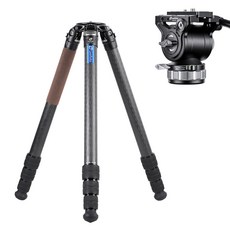 레오포토 써밋 삼각대 + 유압식 비디오헤드 세트, 1세트, LM-404C+BV-15