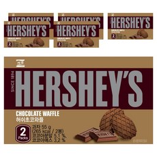 HERSHEY'S 好時 巧克力華夫餅, 55g, 6盒