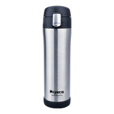 MiyAco 米雅可 典雅316真空彈跳杯 450ml SUS316不銹鋼, 不銹鋼色, 1個