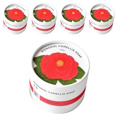 몽돌워시 유노하나 동백 비누 카멜리아향, 120g, 5개
