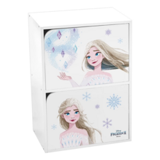 收納王妃 迪士尼冰雪奇緣 雙層櫃 二層木門櫃, 艾莎