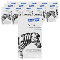 유니더스 지브라 초박형 콘돔, 10개입, 15개
