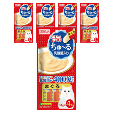 챠오츄르 고양이 짜먹는 간식, 혼합맛(참치/유산균), 14g, 5개 혼합맛(참치/유산균), 14g, 5개