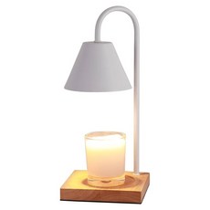 實木融蠟燈 定時調光 15 x 34cm 1kg, 白色燈罩