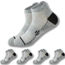 애틱트 땀흡수 도트 스포츠 양말, 그레이, 5개