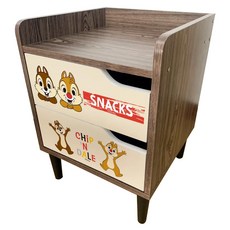 收納王妃 迪士尼 床邊櫃 50 x 40 x 33cm, 奇奇蒂蒂, 1件