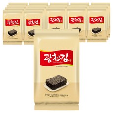 광천김 참 재래 도시락김, 5g, 18개