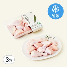 올계 유기축산물 인증 닭볶음탕용 (냉동), 500g, 3개