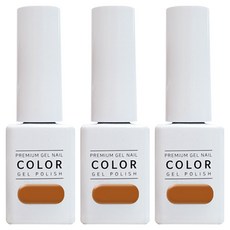 더젤 프리미엄 젤네일, 144호 스모키브라운시럽, 10g, 3개