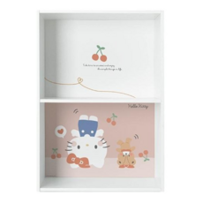 收納王妃 三麗鷗雙層空櫃 倒頭栽系列 二層木空櫃, 櫻桃凱蒂