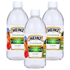 HEINZ 亨氏 蒸餾白醋, 473ml, 3個
