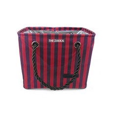 THE ZAKKA 條紋手提盥洗包, 1個, 直條紋(紅色)