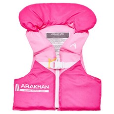 아라칸 V2 스윔자켓 어린이 구명조끼 25kg, 핑크, 1개
