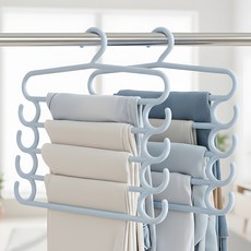 한봄누리 바지걸이 다용도 옷걸이, 블루, 2개